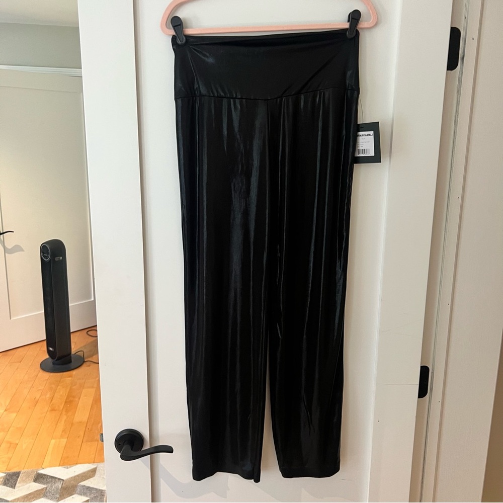 Black High-Waist Wide-Leg Women’s Pants NWT norma Kamali